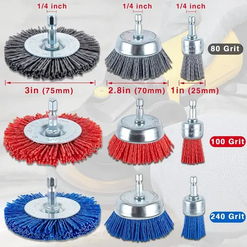 Filamento De Nailon Abrasivo Con Cerdas De Alambre D