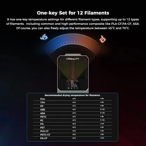 Secador De Filamento 3d Creality Space Pi Plus