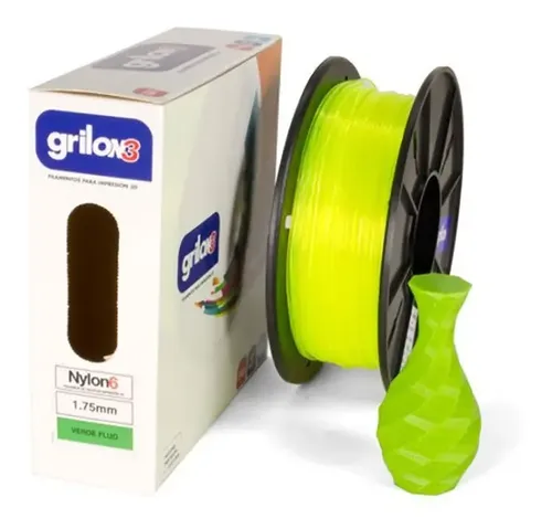 Filamento 3D Grilon3 Nylon 6 1.75mm 1kg Blanco para Engranajes