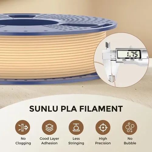 Filamento Pla Yoopai 1,75 Mm 1 Kg Fibra De Madera Cereza