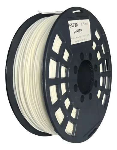 Filamento Petg Gst 3d 1,75mm 1 Kg Impresión 3d Color Blanco