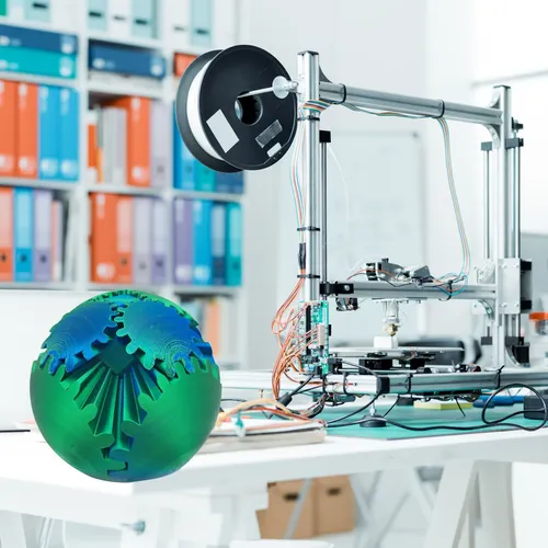 La Bola De Engranaje Impresa En 3d Regula La Tensión Y La Ro
