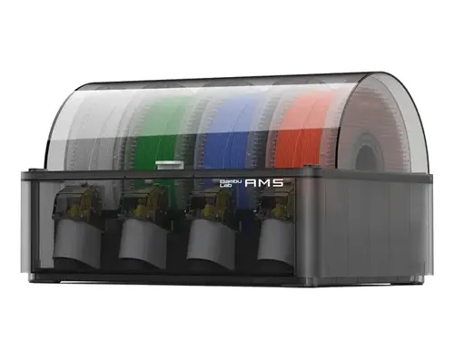 Impresora 3D Bambu Lab P1S Combo AMS color negro con tecnología de impresión FDM