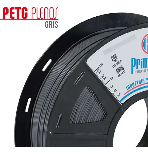 Filamento Para Impresoras 3d Petg X 1kg Full :: Printalot Color Gris oscuro