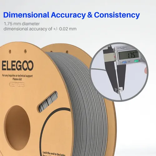 Elegoo 1kg Pla Filamento para Impresora 3d 1.75mm Color Amarillo