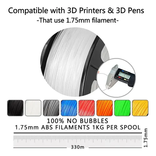 Filamento Abs De Impresión Sanlu De 1,75 Mm Para Claro