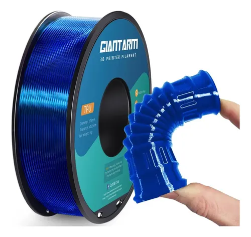 Filamento Tpu Flexible Azul 1 75mm 1kg Para Impresora 3d