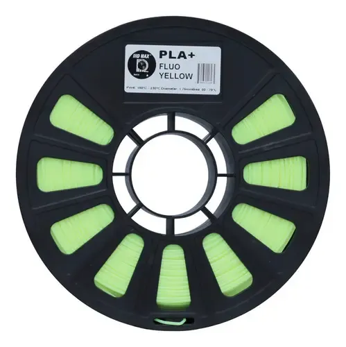Filamento 3d Pla Iiidmax De 1.75mm X 1kg () Color Amarillo Flúo (fluo Yellow)