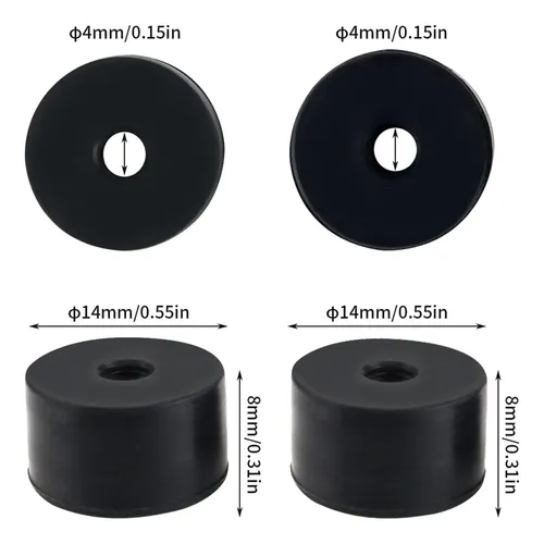 Columna De Pies De Goma Piezas De Cama Térmica Para 1 Pc