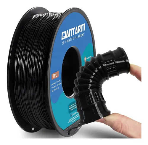 Filamento Tpu Flexible Negro 1 75mm Para Impresora 3d 1kg