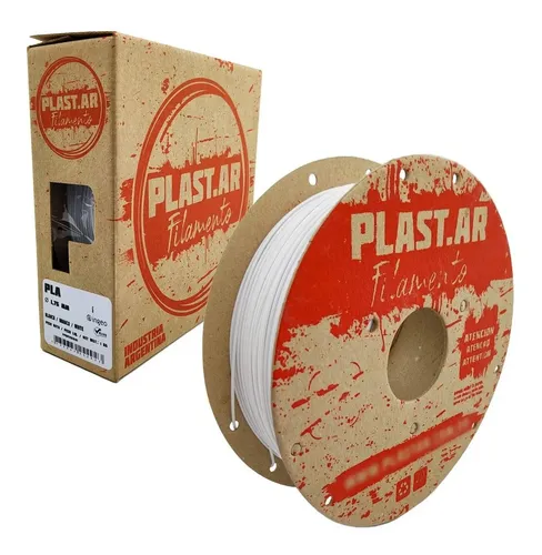Filamento Impresora 3d Plastar Pla 1,75mm 1 Kg Color Blanco
