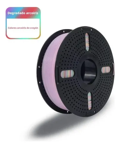 Filamento Pla Plus Mate Arcoiris 1 75mm 1kg Bambu 3d