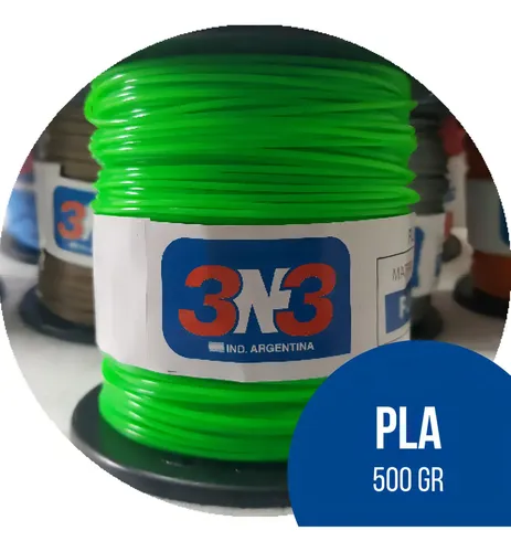 Filamento Pla 1.75mm – 3n3 – 1kg – Impresora 3d Color Verde Flúo
