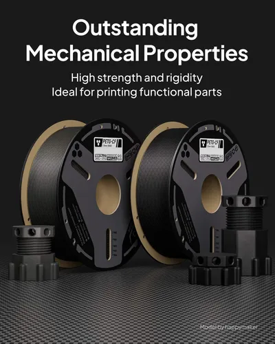 Filamento Petg De Fibra De Carbono Elegoo, 1,75 Mm, Negro, 1
