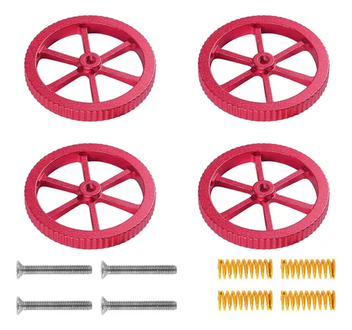 Tuercas Niveladoras Aluminio Y Resortes Para Impresora 3d