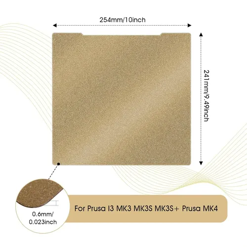 Placa De Construcción Prusa I3 Mk4 Mk3 Mk3s+ Core One Pei De