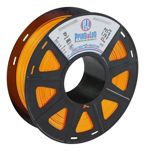 Filamento Para Impresoras 3d Petg X 1kg Full :: Printalot Color Naranja Flúo Ø 1,75 mm