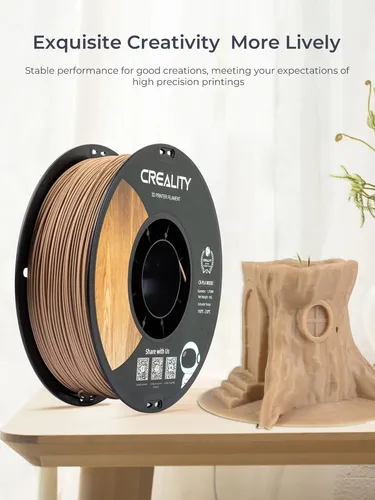 Filamento Pla Creality Wood 1.75mm 1kg Acabado Madera