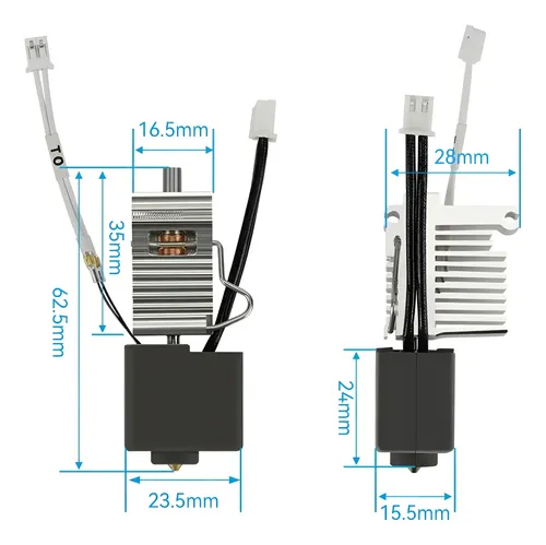 Hotend Kit De Calentamiento Disipador Anycubic Kobra 3 Combo
