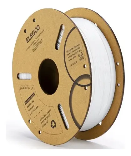 Elegoo 1kg Pla Filamento para Impresora 3d 1.75mm Color Blanco
