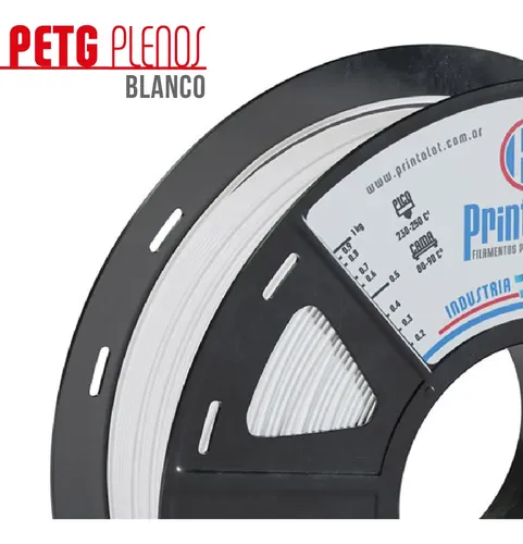 Filamento Impresora 3d Printalot Petg 1kg Blanco