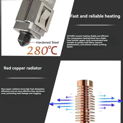 Kit Hotend Mejorado Para Flashforge Adventurer 5m Hotend Ad5
