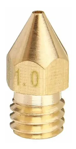 Nozzle Hotend 1.0 mm Latón MK8 M6 1.75 mm Impresora 3D Anet Creality Prusa