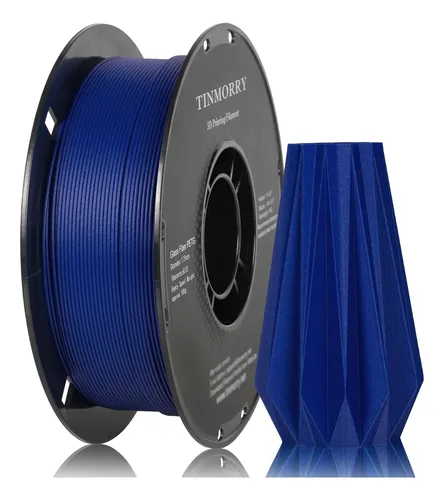 Filamento Petg Fibra De Vidrio Azul Mate 1 75mm 1kg