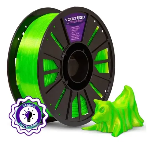 Filamento Petg Translucido Verde Neon 1kg