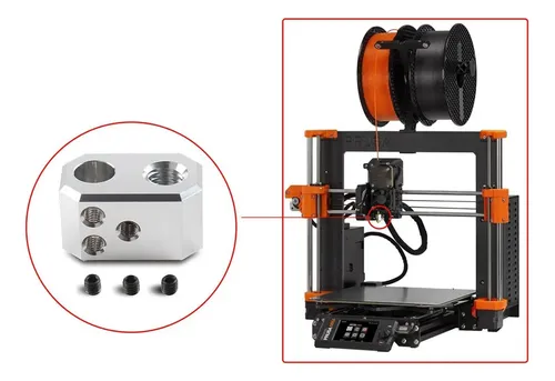 Bloque De Aluminio Heaterblock Heaterblock Prusa Mk4 Nextrus
