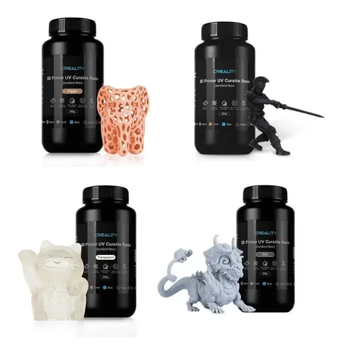 Resina Creality Standard Plus 1kg Color Negro Sla Dlp 3d