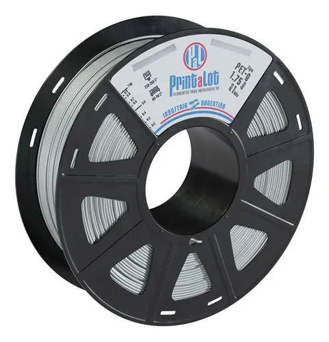 Filamento Para Impresoras 3d Petg X 1kg Full :: Printalot Color Plata Ø 1,75 mm