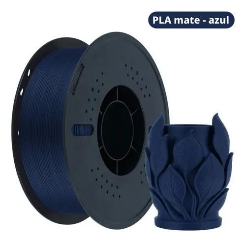 Filamento Pla Mate Azul 1 75mm 1kg Para Bambu Lab 3d