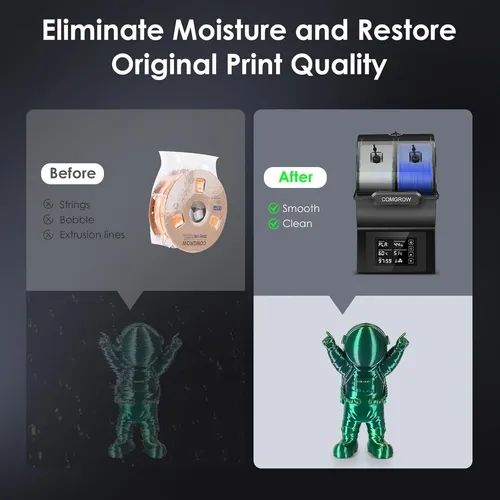 Secador Filamento 3d Con Calefacción Rápida Y Pantalla