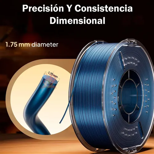 Filamento 3d Elegoo Pla 1.75mm Metalico 1kg Color Oro Métalico