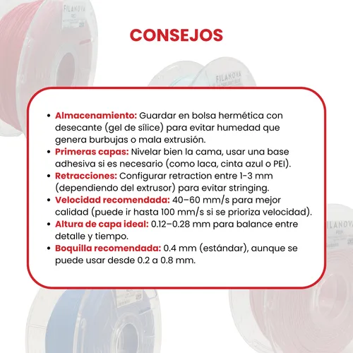 Filamento Dual Pla+  Impresión 3d High Speed Filanova X 1kg