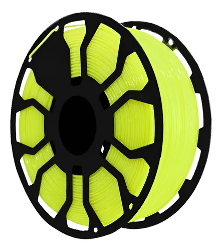 Filamento Hellbot V2 Ecofila Pla Lock 1kg Color Amarillo Flúo