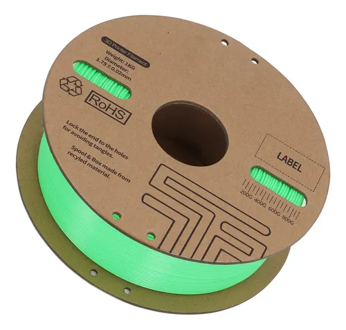 Filamento Pla Verde De 1,75 Mm, 30 A 600 Mm/s, Alta Velocida