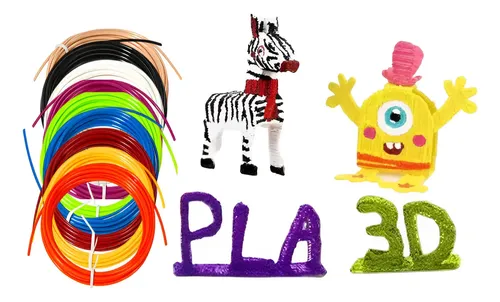 Filamento PLA Lápiz 3D 10 Colores 5m Diámetro 1.75mm Yydsmart