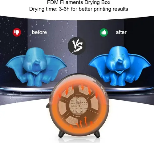 Secador Filamento 3d Pantalla Táctil 4 6 Calefacción