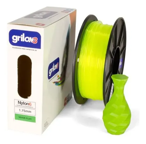 Filamento 3D Grilon3 Nylon 6 1.75mm Negro 1kg Alta Resistencia