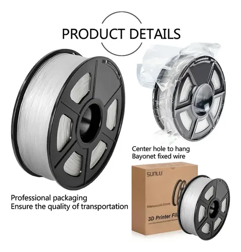Filamento Abs De Impresión Sanlu De 1,75 Mm Para Claro