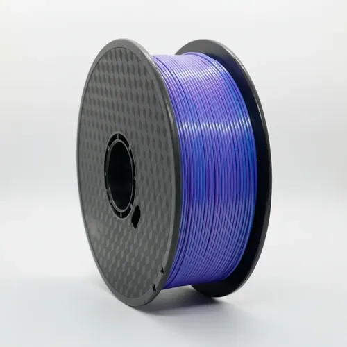 Filamento Hellbot Ecofila Pla Silk 1,75mm 1kg Color Duo Celeste/violeta