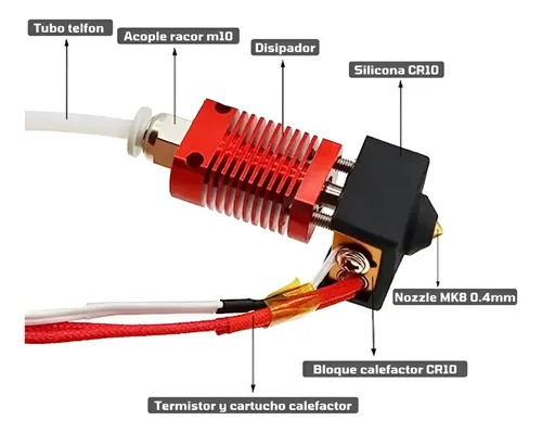 Hotend Completo 24v Extrusor Ender 3 Ender 5 Cr 10