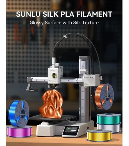 Filamento Pla Seda Sunlu 1kg 1.75mm Oro Brillante