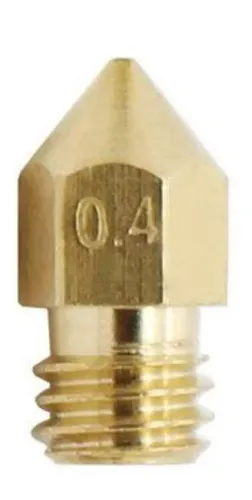 Nozzle Impresora 3D Bronce 0.4 mm MK8 Hotend Compatible Ender 3 Prusa