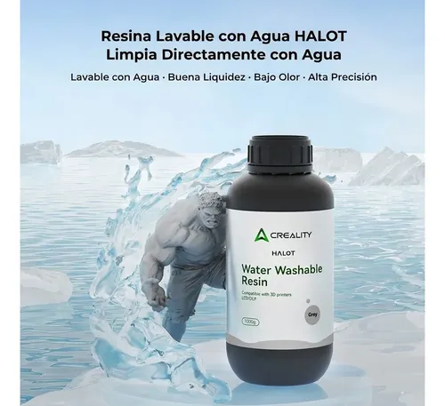 Resina Creality Halot Washable 1kg Impresora Impresion 3d