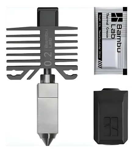 Hotend 0.2mm Acero Inoxidable Para Bambu P1 X1 Original