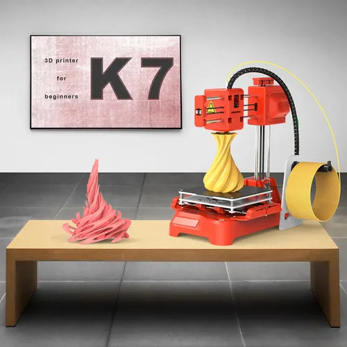 Impresora 3d Para Niños Eu Plug Mini Escritorio Naranja