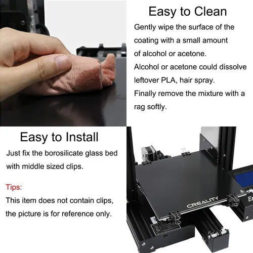 Placa De Vidrio Para Ender 3 Y Series, 235x235mm, 4mm